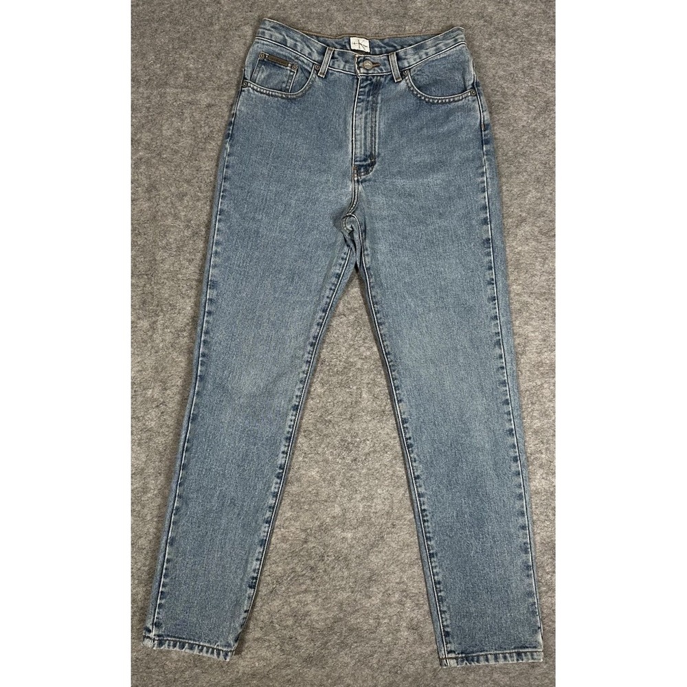 Vintage Calvin Klein Jeans Jeans Womens 6 Blue Light Wash Mom High Rise USA Made